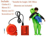 FENWOOH Alien Inflatable Costumes Fancy Costume Halloween Cosplay Fantasy Costume Adult/Kids (Alien-Kids) - Glow-Paradise