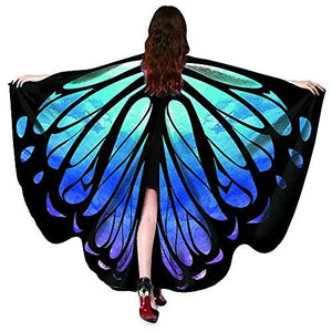 Shireake Baby Halloween/Party Prop Soft Fabric Butterfly Wings Shawl Fairy Ladies Nymph Pixie Costume Accessory … (168x135CM, Star sky) - Glow-Paradise