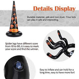 Halloween Games, Huge Inflatable Spider Witch Hat Ring Toss,Halloween Party Games for Kids Adults ,Halloween Party Favor Game Toys Outdoor Activities Game Spider. - Glow-Paradise