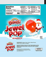 (120 Pack) Doveli Jewel Pop Christmas Candy Individually Wrapped Delicious Red Strawberry And Green Apple Holiday Ring Candy Xmas Candy Stocking Stuffers, Great Treat For Kids, Parties, Christmas Candy Bulk 120 Pk - Glow-Paradise