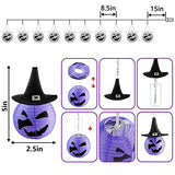 Halloween Lights,Makion Halloween Decorations Fairy Lights 2.5M/8.2FT 10 Led Witch with Hat Lanterns Battery Powered String Lights - Glow-Paradise