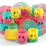 30 Pack Spring Rainbow Magic Fidget Stress Coil Mini Springs Bulk Toys For Party Favor Carnival Prize Birthday Goodie Bag Stuffers For Kids Boys Girls - Glow-Paradise