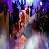 LEKA NEIL Halloween mask-zombie mask-Vampire Mask-Creepy Costume Corpse Party Overhead Mask(Red-A) - Glow-Paradise