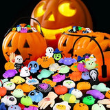 Halloween Mochi Squishy Toys for Kids 60PCS Party Favors Halloween Treat Goody Bags Filler Gifts Pumpkin Ghost Spider Squishies Halloween Toys Halloween Decorations Stress Relief Toys for Adults - Glow-Paradise