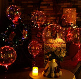 10 PACKS LED Bobo Balloons,Transparent LED Light Up Balloons,Helium Style Glow Bubble Balloons with String Lights for Party Birthday Wedding Festival Decorations (Red) - Glow-Paradise