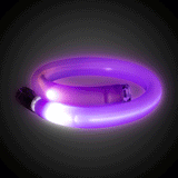 LED Light Up Purple Tube Bracelets (Purple Color, 1 Bracelet Per Pack) - Glow-Paradise