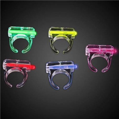 Glow In The Dark Ring - Assorted Colors (5 Rings Per Pack) - Glow-Paradise