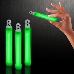 6 Inch Premium Glow Sticks (Green Color, 12 Count Per Pack) - Glow-Paradise
