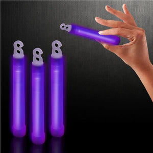 6 Inch Premium Glow Sticks (Purple Color, 12 Count Per Pack) - Glow-Paradise