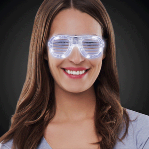 LED White Slotted Shades (White Color, 1 Per Pack) - Glow-Paradise