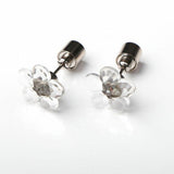 LED Light Up Flower Stud Earrings (Purple Color, 1 Pair Per Pack) - Glow-Paradise