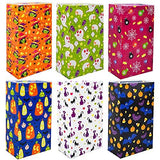 JOYIN 120 PCS Halloween Plastic Treat Bags, Halloween Trick-or-Treat Candy Bags, Goodie Gift Bags for Halloween Party Favors Party Supplies - Glow-Paradise