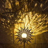 TAKE ME Sun Solar Lights Garden Outdoor,Waterproof Metal Decorative Stakes for Walkway,Yard,Lawn,Patio - Glow-Paradise