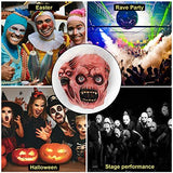Hautton Halloween Mask, Men's Horrific Scary Face Latex Masks for Halloween Costume Party Cosplay Props -Three Faces - Glow-Paradise