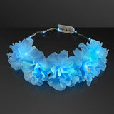 LED Light Up Flowers Halo Headband (Blue Color, 1 Quantity Per Pack) - Glow-Paradise
