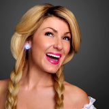 LED LIght up Clip On Blinky Light Earrings (Blue Color) - Glow-Paradise