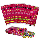 JOYIN 120 PCS Halloween Plastic Treat Bags, Halloween Trick-or-Treat Candy Bags, Goodie Gift Bags for Halloween Party Favors Party Supplies - Glow-Paradise