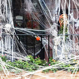 1400 sqft Halloween Spider Web Decorations, Super Stretch Fake Spider Webs, White Webbing Spooky Cobwebs Halloween Supplies for Halloween Party Decorations Bar Haunted House - Glow-Paradise