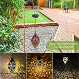 Hanging Solar Lights Tomshine Solar Lantern LED Garden Lights Metal Lamp Waterproof for Outdoor Hanging Decor - Glow-Paradise