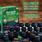 ATFUNSHOP 240 PCS Halloween Party Favors 30 Pack Prefilled Small Plastic Witch Cauldron Halloween Toys in Bulk Halloween Prizes Gifts Miniatures for Kids Trick or Treat - Glow-Paradise