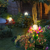 Solar Garden Lights - Garden Decorations Flower Solar Lights Spinners with Led Outdoor Waterproof for Lawn,Patio,Landscape,Garden Flowers Decorations - Glow-Paradise