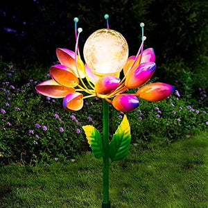 Solar Garden Lights - Garden Decorations Flower Solar Lights Spinners with Led Outdoor Waterproof for Lawn,Patio,Landscape,Garden Flowers Decorations - Glow-Paradise