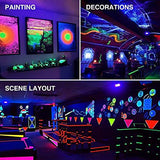 Onforu 2 Pack 50W LED Black Lights, Blacklight Flood Light with Plug, IP66 Waterproof Black Lights for Dance Party, Glow in The Dark, Halloween Lights, Body Paint, Fluorescent Poster, Neon Glow - Glow-Paradise