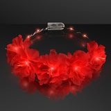 LED Light Up Flowers Halo Headband (Red Color, 1 Quantity Per Pack) - Glow-Paradise