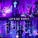 Onforu 2 Pack 50W LED Black Lights, Blacklight Flood Light with Plug, IP66 Waterproof Black Lights for Dance Party, Glow in The Dark, Halloween Lights, Body Paint, Fluorescent Poster, Neon Glow - Glow-Paradise