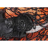 QinYing Orange Halloween Costume LED Light Witch Hats for Women Steeple Top with Lamp for Party Orange - Glow-Paradise