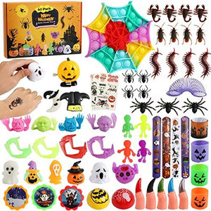 Halloween Party Favors, 60 Pack Halloween Toys Assortments Set Halloween Prizes for Kids Bulk Classroom Rewards Pinata Goodie Bags Fillers Treasure Box for Trick or Treat Stuffers Gift for Toddlers - Glow-Paradise