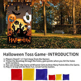 Figoal Halloween Bean Bag Toss Game with Pumpkin Ghost Bat Kids Children Family Party Halloween Night Theme Indoor/Outdoor Parties Supplies Decoration - Glow-Paradise