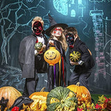 Halloween Mask LED Light up Costumes Scary Mask for Party Supplies Favor (Red pirate) - Glow-Paradise