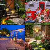 Solar Garden Decoration Outdoor Lights, Metal Fish Stakes LED Lights for Patio, Garden, Yard, Walkway (Bronze) - Glow-Paradise