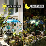 Solar Outdoor Lights, Garden Decor, Solar Umbrella Lights, Waterproof Metal Flowing Water Lights for Patio, Lawn, Walkway, Path,Flower Pot - Glow-Paradise