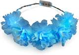 LED Light Up Flowers Halo Headband (Blue Color, 1 Quantity Per Pack) - Glow-Paradise