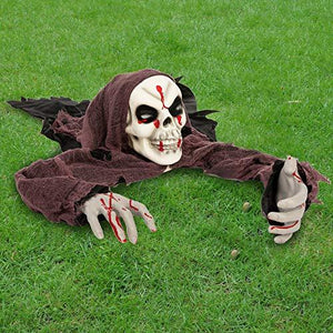 JOYIN Halloween Outdoor Decoration Groundbreaker with bloodstains, Halloween Skeleton Decorations for Halloween Outdoor, Lawn, Yard, Patio Decoration, Halloween Haunted House Decorations - Glow-Paradise