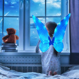 Fairy Wings for Girls Adults Light Up Butterfly Wings Sparkly LED Fairy Wings for Kids Women Halloween Costume Angel Cosplay Birthday,23.6 x 18.9 Inch - Glow-Paradise
