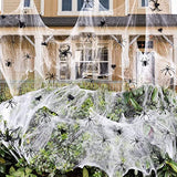 1000 sqft Spider Webs Halloween Decorations Bonus with 77 Fake Spiders, Super Stretch Cobwebs for Halloween Indoor and Outdoor Party Supplies - Glow-Paradise