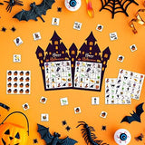 Halloween Bingo Game Cards for Kids Adults 30 Players Halloween Party Matching Game Set Castle Bingo Paper Game for Festival Trick or Treating Family Party Games Supplies Family Activity - Glow-Paradise