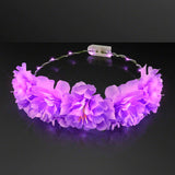 LED Light Up Flowers Halo Headband (Purple Color, 1 Quantity Per Pack) - Glow-Paradise