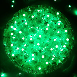 100PCs Mini Led Lights, Led Balloons Light up Balloons for Party Decorations Neon Party Lights for Paper Lantern Easter Eggs Birthday Party Wedding Halloween Christmas Decoration - Green - Glow-Paradise