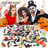 SpringFlower 140 Pieces Halloween Toys Assortment for Halloween Party Favors, Carnival Prizes,School Classroom Rewards, Trick or Treating Goodie, Halloween Miniatures, Halloween Prizes - Glow-Paradise