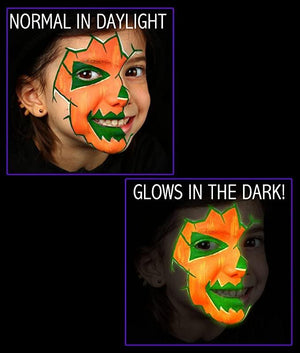 Glominex Glow Body Paint Single Clamshell (Orange Color, 1 Piece Per Pack) - Glow-Paradise