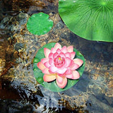 Superdream Water Floating Foam Lotus Flower for Pond Decor, Set of 6 - Glow-Paradise