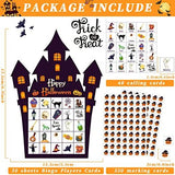Halloween Bingo Game Cards for Kids Adults 30 Players Halloween Party Matching Game Set Castle Bingo Paper Game for Festival Trick or Treating Family Party Games Supplies Family Activity - Glow-Paradise