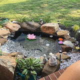 Superdream Water Floating Foam Lotus Flower for Pond Decor, Set of 6 - Glow-Paradise