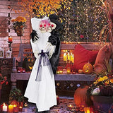 DR.DUDU Halloween Decorations Set of 2 Skeleton Bride Groom, 40" x 26" Hanging Poseable Spooky Ghost Wedding Couple for Indoor Outdoor Haunted House Party Props - Glow-Paradise