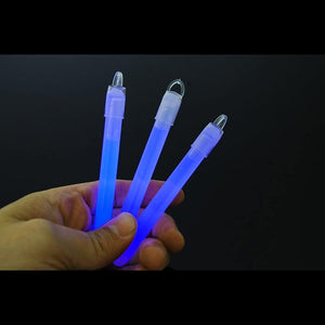 4 Inch Premium Glow Sticks (Blue Color, 25 Count Per Pack) - Glow-Paradise