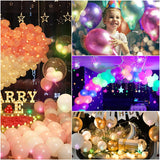 100PCs Mini Led Lights, Led Balloons Light up Balloons for Party Decorations Neon Party Lights for Paper Lantern Easter Eggs Birthday Party Wedding Halloween Christmas Decoration - White - Glow-Paradise